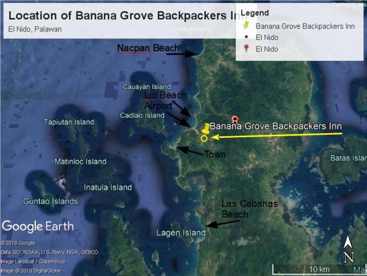 Banana Grove El Nido Hotel Bagian luar foto